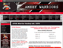 Tablet Screenshot of ameryhockey.com